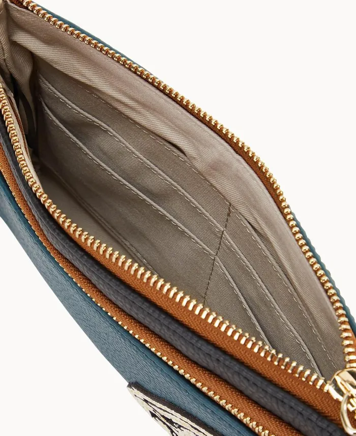 ManWoman NFL Eagles Double Zip Wristlet Eagles Dooney and Bourke Wallets ManWoman NFL Eagles Double Zip Wristlet Eagles Dooney and Bourke Wallets