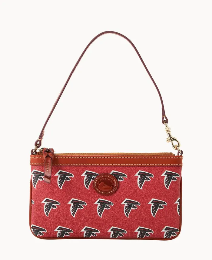 ManWoman NFL Falcons Large Slim Wristlet Falcons Dooney and Bourke Wallets