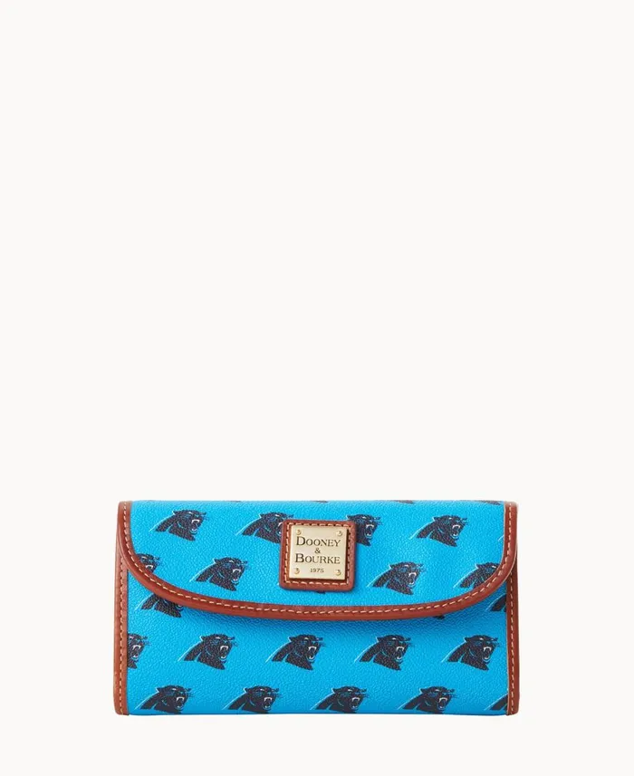 ManWoman NFL Panthers Continental Clutch Panthers Dooney and Bourke Wallets