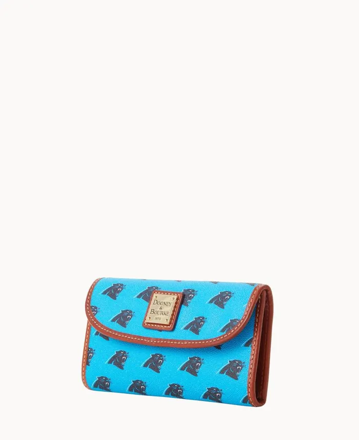 ManWoman NFL Panthers Continental Clutch Panthers Dooney and Bourke Wallets ManWoman NFL Panthers Continental Clutch Panthers Dooney and Bourke Wallets