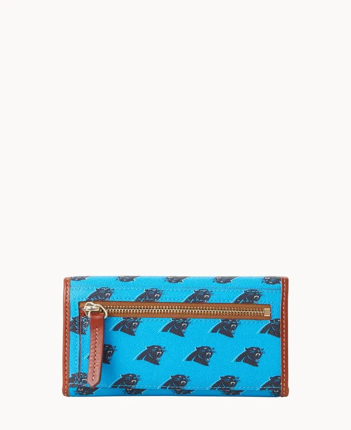 ManWoman NFL Panthers Continental Clutch Panthers Dooney and Bourke Wallets ManWoman NFL Panthers Continental Clutch Panthers Dooney and Bourke Wallets