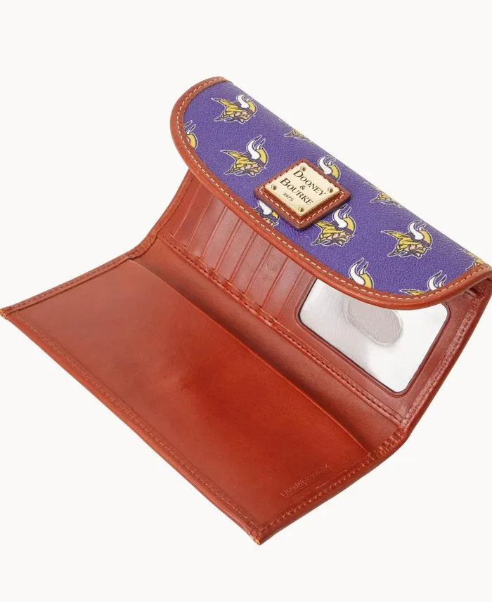 ManWoman NFL Vikings Continental Clutch Vikings Dooney and Bourke Wallets ManWoman NFL Vikings Continental Clutch Vikings Dooney and Bourke Wallets