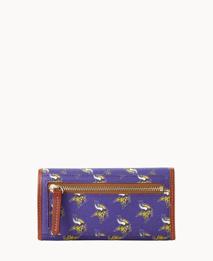 ManWoman NFL Vikings Continental Clutch Vikings Dooney and Bourke Wallets ManWoman NFL Vikings Continental Clutch Vikings Dooney and Bourke Wallets