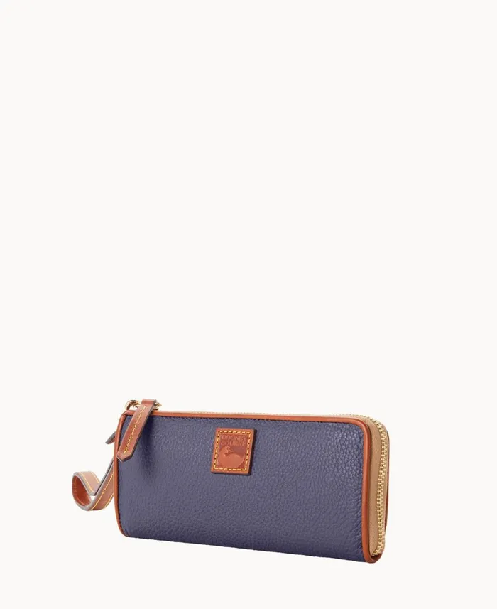 ManWoman Pebble Grain Zip Clutch Wristlet Midnight Blue Dooney and Bourke Wallets ManWoman Pebble Grain Zip Clutch Wristlet Midnight Blue Dooney and Bourke Wallets