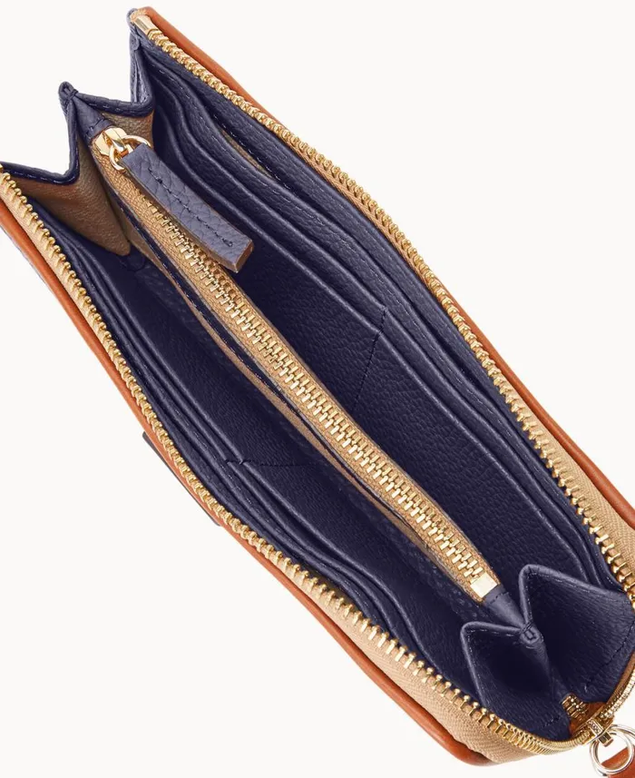 ManWoman Pebble Grain Zip Clutch Wristlet Midnight Blue Dooney and Bourke Wallets ManWoman Pebble Grain Zip Clutch Wristlet Midnight Blue Dooney and Bourke Wallets