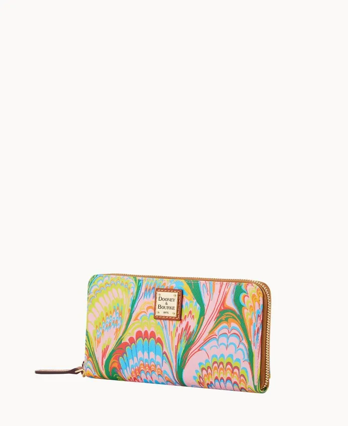 ManWoman Plumes Large Zip Around Wristlet Pink Dooney and Bourke Wallets ManWoman Plumes Large Zip Around Wristlet Pink Dooney and Bourke Wallets