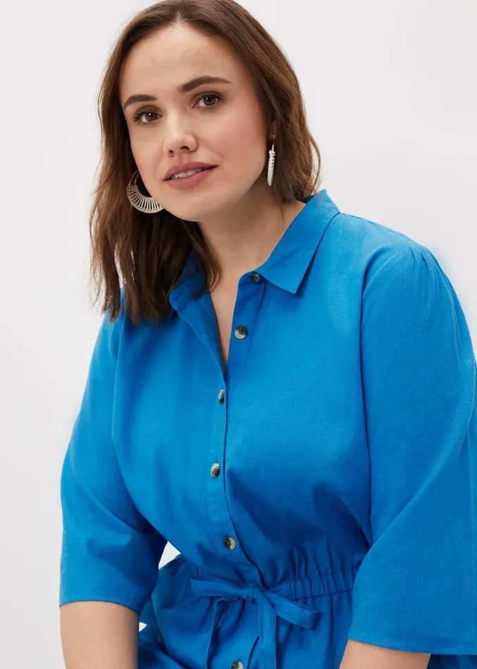 Marlene Tie Shirt Dress Azure Blue Women Phase Eight Dresses