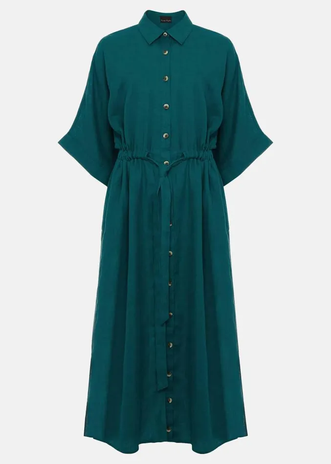 Marlene Tie Shirt Dress Jade Women Phase Eight Dresses