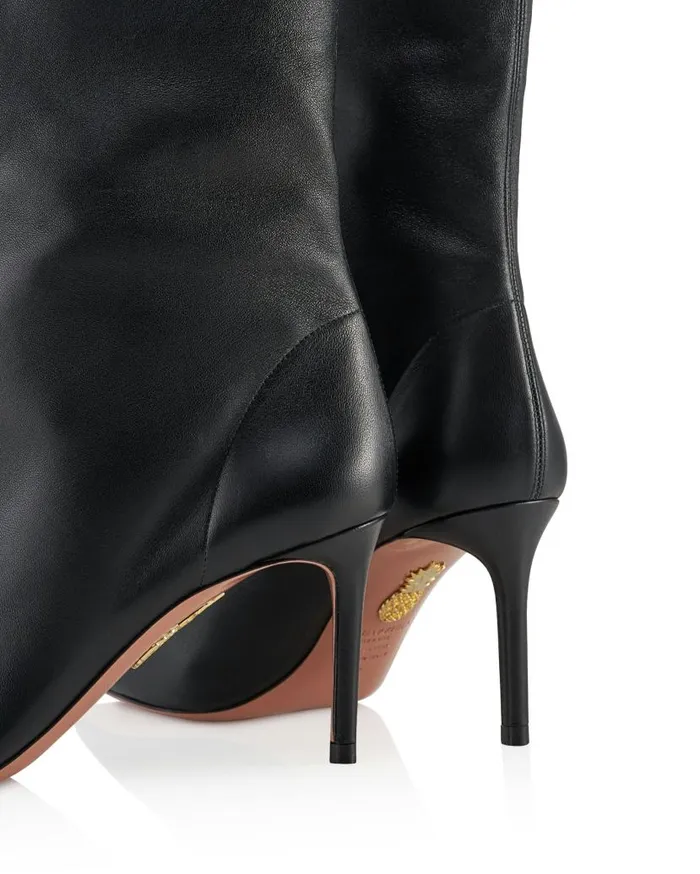 Matignon Bootie 75 Black Women Aquazzura Booties Matignon Bootie 75 Black Women Aquazzura Booties