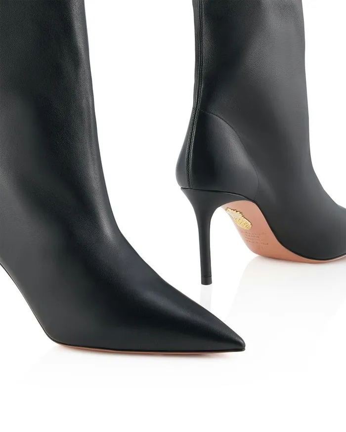 Matignon Bootie 75 Black Women Aquazzura Booties Matignon Bootie 75 Black Women Aquazzura Booties
