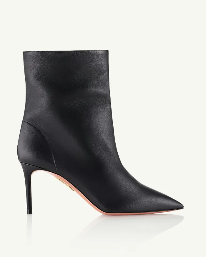 Matignon Bootie 75 Black Women Aquazzura Booties Matignon Bootie 75 Black Women Aquazzura Booties