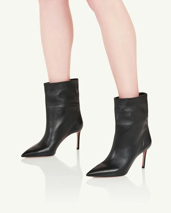 Matignon Bootie 75 Black Women Aquazzura Booties Matignon Bootie 75 Black Women Aquazzura Booties