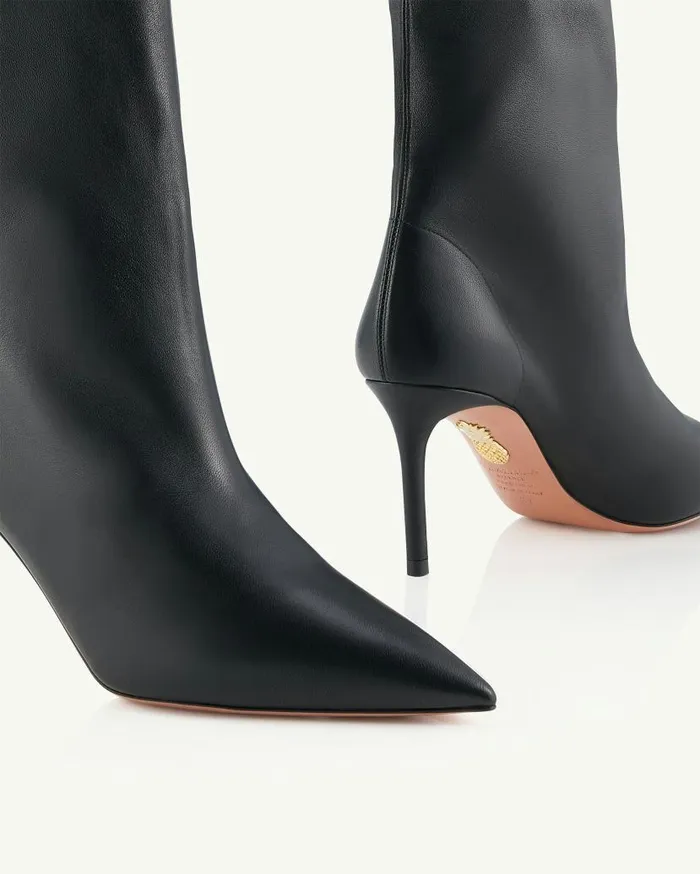 Matignon Bootie 75 Black Women Aquazzura Booties Matignon Bootie 75 Black Women Aquazzura Booties