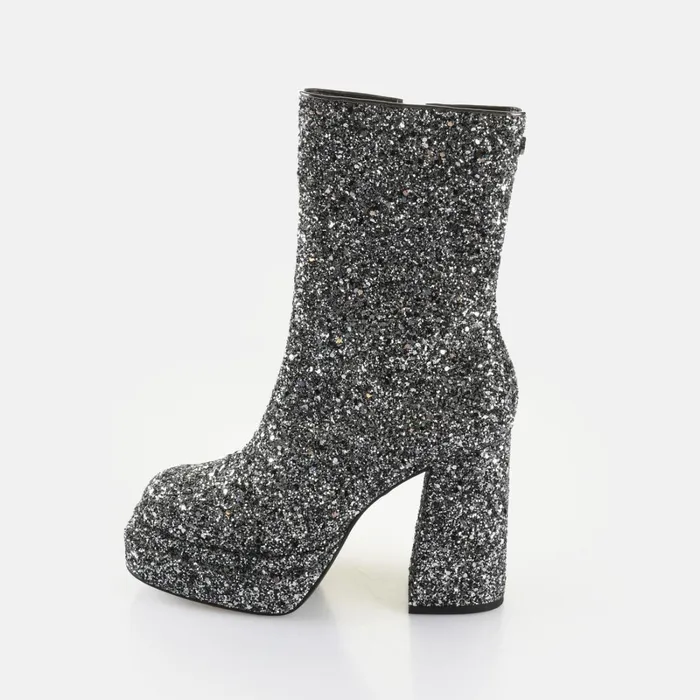 May Ankle Boot Glam Silver Buffalo Boots and AnkleBoots