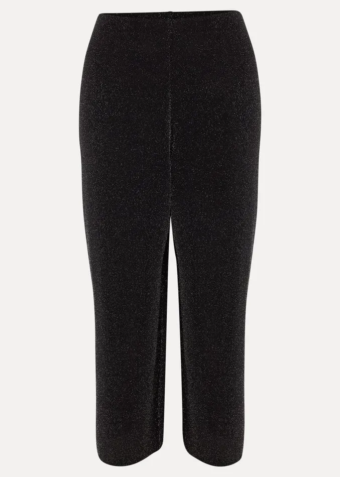 Mell Shimmer Lurex CoOrd Trousers Blacksilver Women Phase Eight Trousers