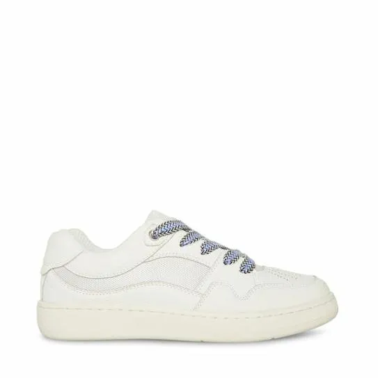 Men039s JAYME WHITE LEATHER White Leather Steve Madden Sneakers