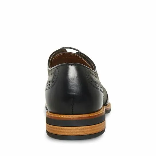 Men039s KADYNN BLACK LEATHER Black Leather Steve Madden Dress Men039s KADYNN BLACK LEATHER Black Leather Steve Madden Dress
