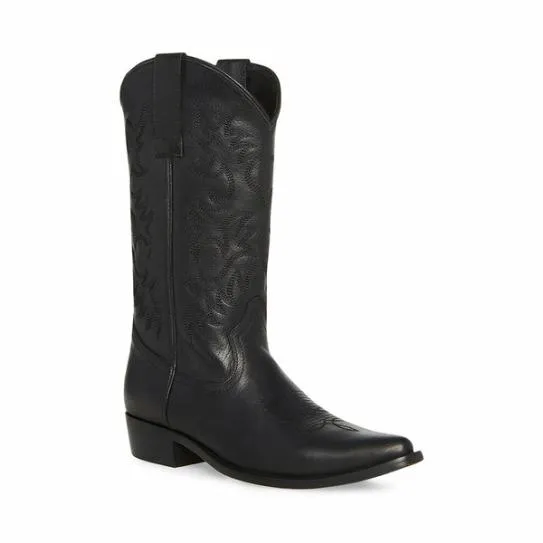 Men039sKids039 REYY BLACK LEATHER Black Leather Steve Madden Boots Men039sKids039 REYY BLACK LEATHER Black Leather Steve Madden Boots