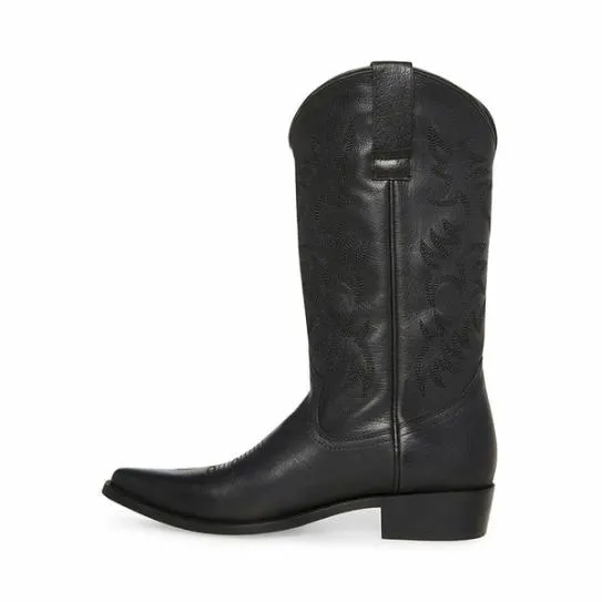 Men039sKids039 REYY BLACK LEATHER Black Leather Steve Madden Boots Men039sKids039 REYY BLACK LEATHER Black Leather Steve Madden Boots