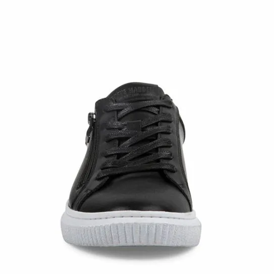 Men039s NIZIAM BLACK LEATHER Black Leather Steve Madden Sneakers Men039s NIZIAM BLACK LEATHER Black Leather Steve Madden Sneakers