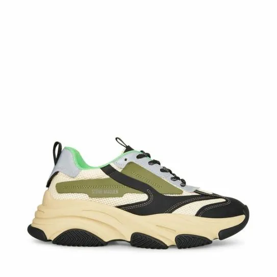 Men039s POSSESS OLIVE MULTI Olive Multi Steve Madden Sneakers