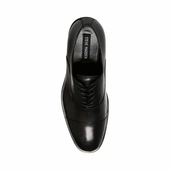 Men039s PRINCETON BLACK LEATHER Black Leather Steve Madden Dress Men039s PRINCETON BLACK LEATHER Black Leather Steve Madden Dress