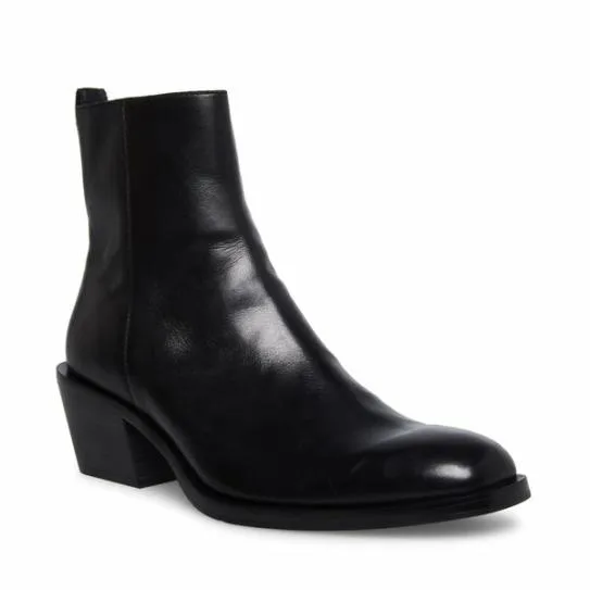 Men039s RICHIE BLACK LEATHER Black Leather Steve Madden Boots Men039s RICHIE BLACK LEATHER Black Leather Steve Madden Boots