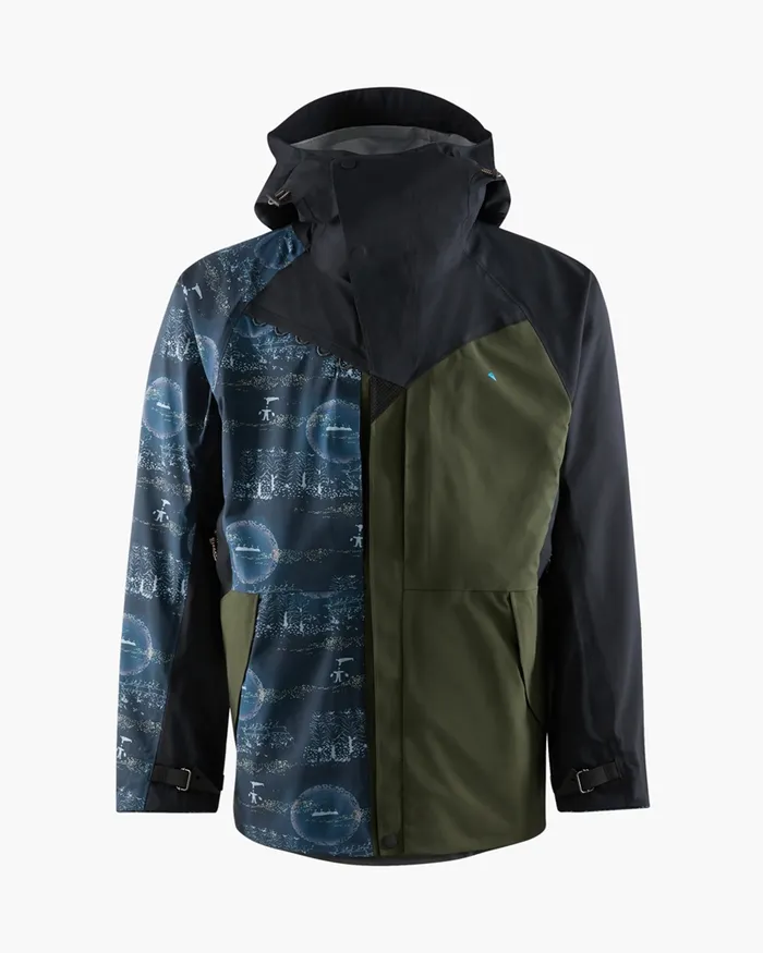 Men 134 Levitend Cutan Britta Long Jacket Britta MarakattLabba Rosin Greencobolt Blue Klttermusen Waterproof Jackets