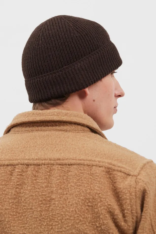Men Alpaca Mohair Stripe Beanie Grey Melange Norse Projects Beanies