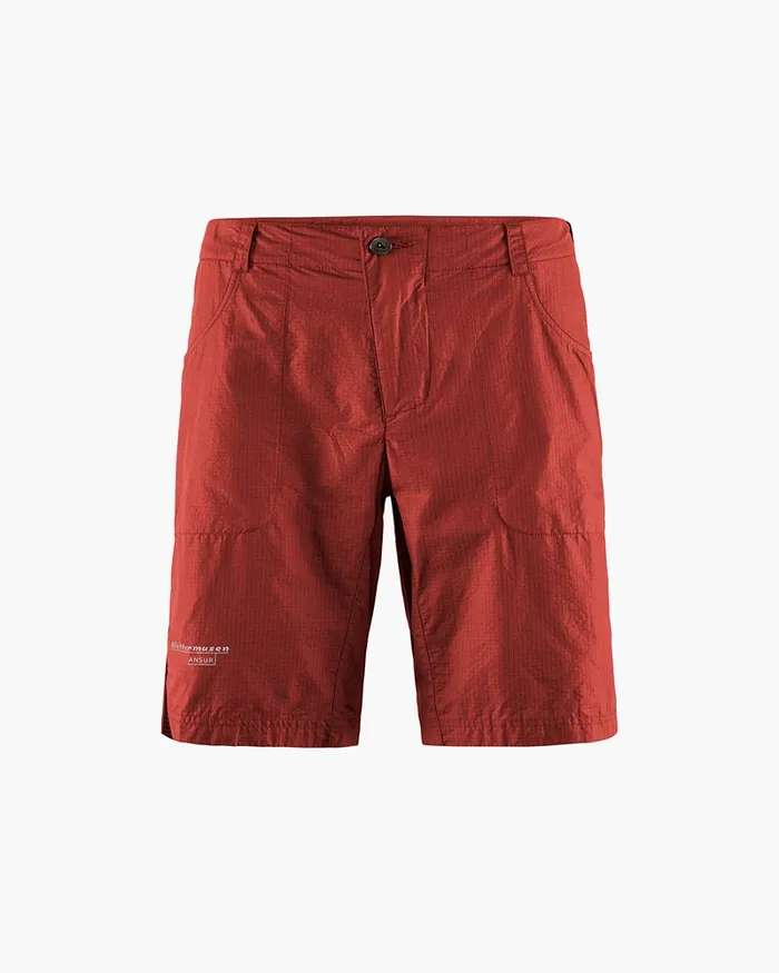 Men Ansur Katla Cotton Shorts Rose Red Klttermusen Shorts
