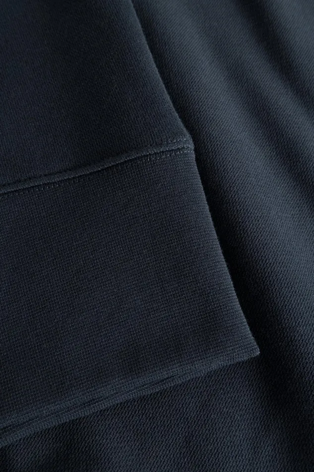 Men Arne Relaxed Organic Chain Stitch Logo Sweatshirt Dark Navy Norse Projects Sweatshirts