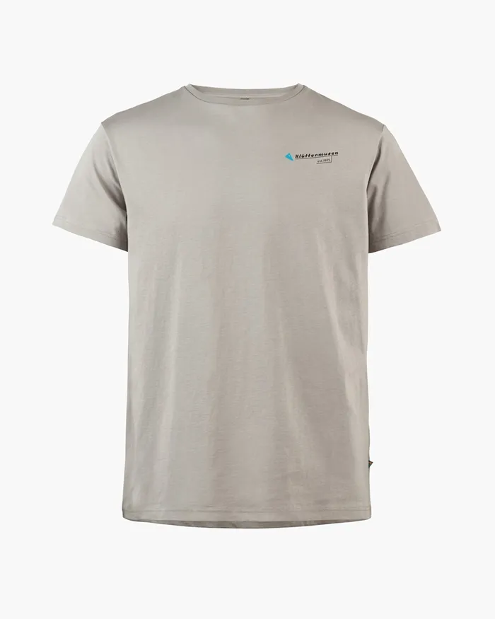 Men Association Short Sleeve Tee Flint Grey Klttermusen TShirts