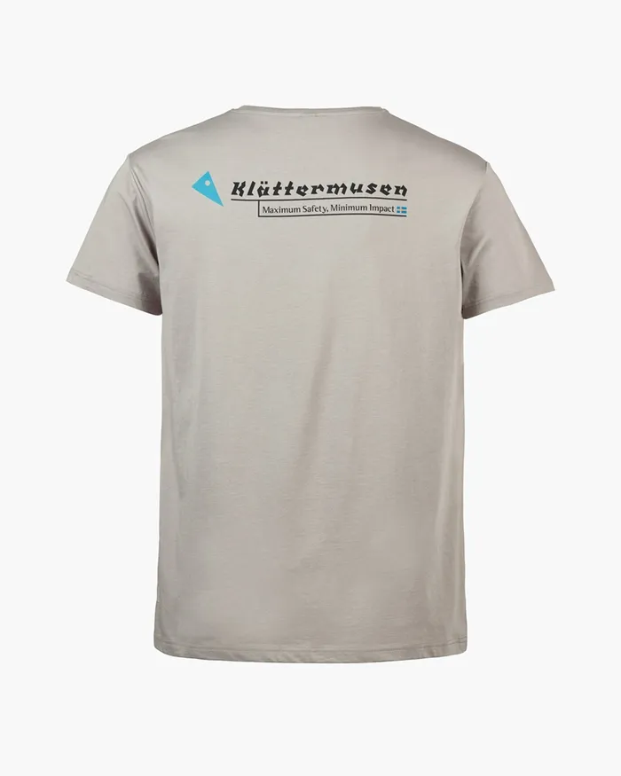 Men Association Short Sleeve Tee Flint Grey Klttermusen TShirts