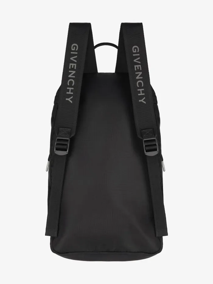 Men Backpacks Givenchy GTrek Backpack In Nylon Black Men Backpacks Givenchy GTrek Backpack In Nylon Black