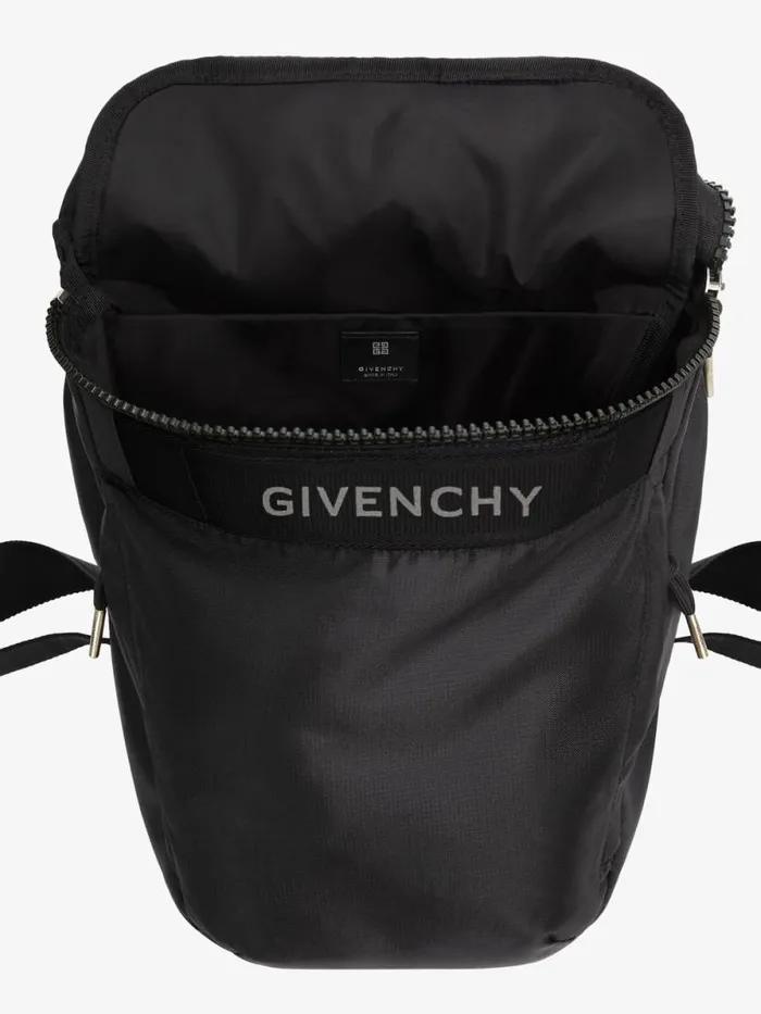 Men Backpacks Givenchy GTrek Backpack In Nylon Black Men Backpacks Givenchy GTrek Backpack In Nylon Black