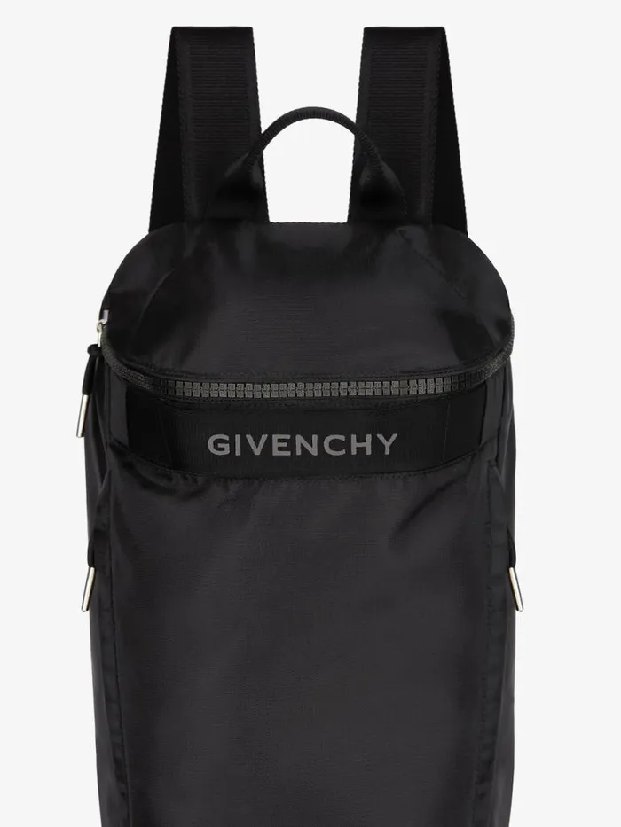 Men Backpacks Givenchy GTrek Backpack In Nylon Black Men Backpacks Givenchy GTrek Backpack In Nylon Black