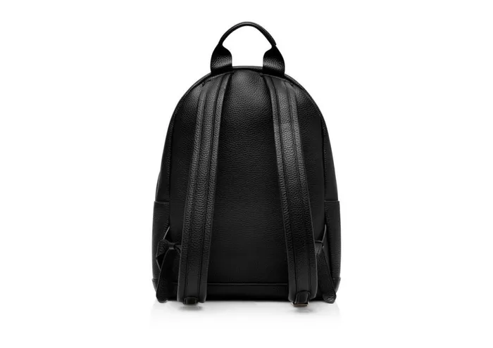 Men Backpacks Tom Ford Grain Leather Buckley Backpack Black Men Backpacks Tom Ford Grain Leather Buckley Backpack Black