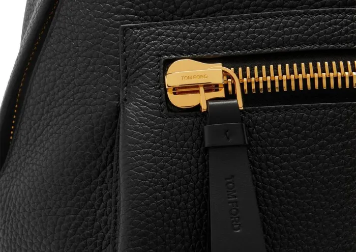 Men Backpacks Tom Ford Grain Leather Buckley Backpack Black Men Backpacks Tom Ford Grain Leather Buckley Backpack Black