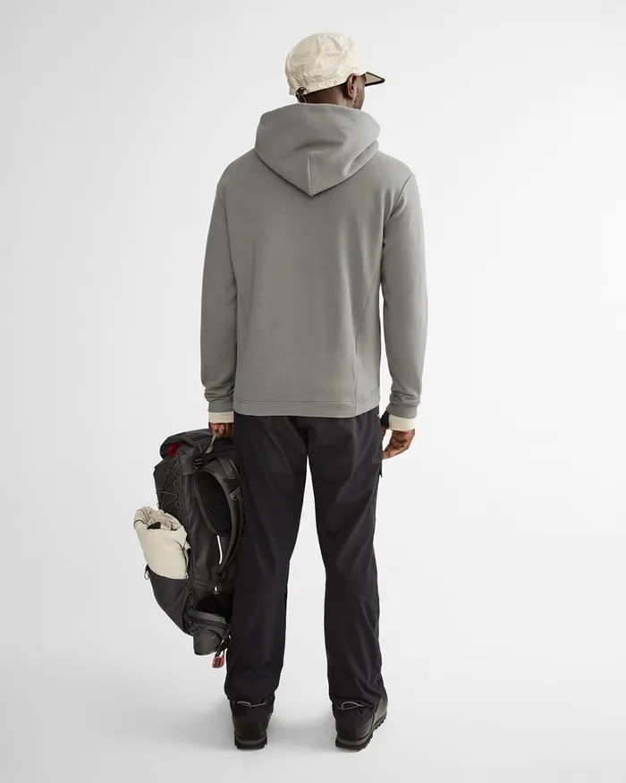 Men Bauge Zip Hood Klttermusen Off The Mountain Collection Flint Grey Klttermusen Fleeces and Sweaters