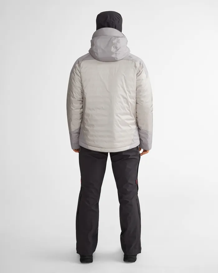 Men Bifrost Hooded Down Jacket True Red Klttermusen Waterproof Jackets