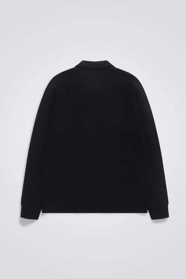 Men Bjarne Milano Full Zip Jacket Dark Navy Norse Projects Knitwear