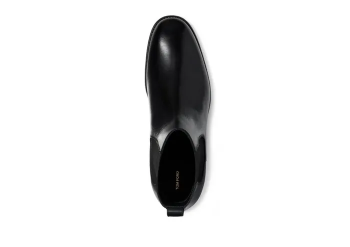 Men Boots Tom Ford Brushed Leather Robert Boot Black Men Boots Tom Ford Brushed Leather Robert Boot Black