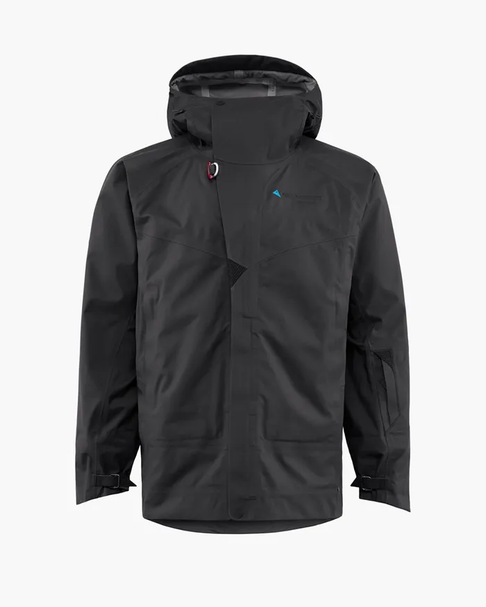 Men Brage 20 Waterproof Shell Jacket Raven Klttermusen Waterproof Jackets