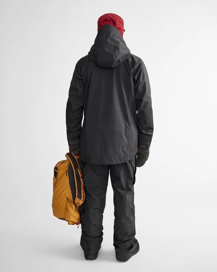 Men Brage 20 Waterproof Shell Jacket Raven Klttermusen Waterproof Jackets