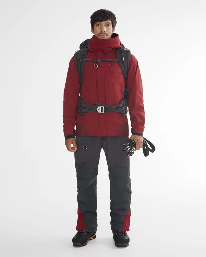 Men Brede 20 Waterproof Expedition Jacket Burnt Russet Klttermusen Waterproof Jackets