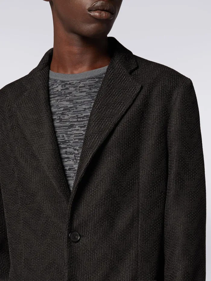 Men Cotton Chevron SingleBreasted Blazer White Black and Beige Missoni Coats and Jackets Men Cotton Chevron SingleBreasted Blazer White Black and Beige Missoni Coats and Jackets