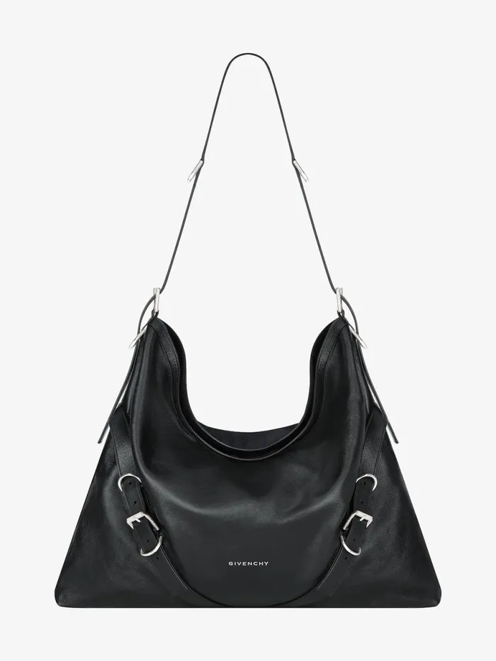 Men Crossbody Bags Givenchy Large Voyou Bag In Grained Leather Black