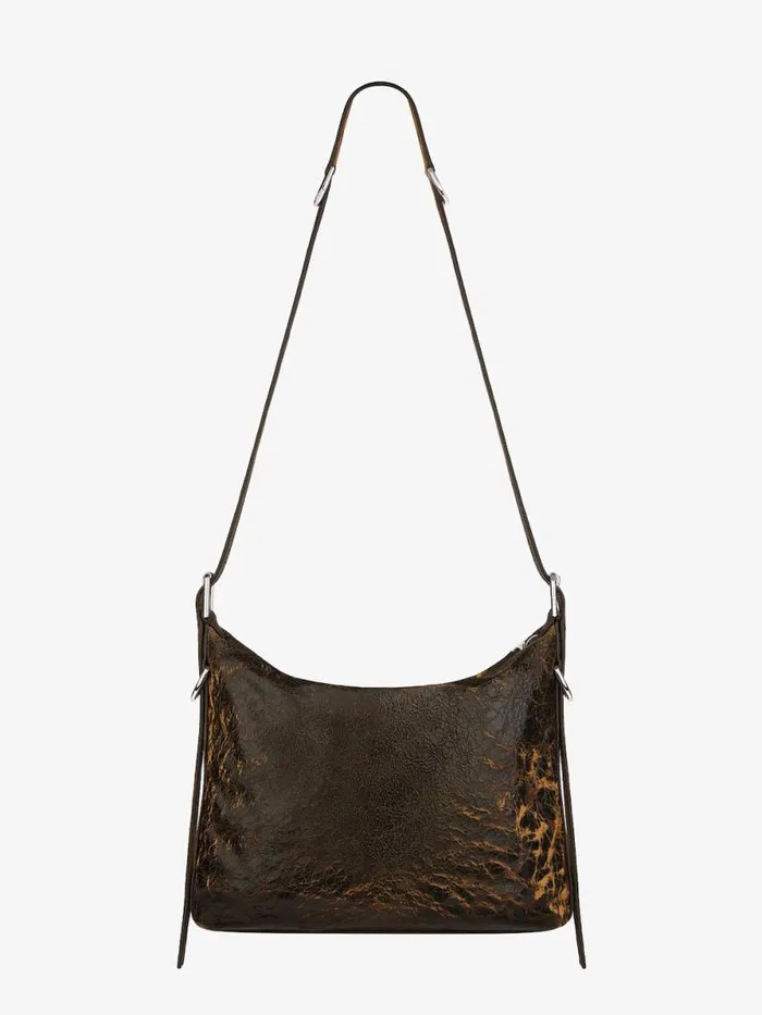 Men Crossbody Bags Givenchy Voyou Crossbody Bag In Crackled Leather Blackbrown Mud Men Crossbody Bags Givenchy Voyou Crossbody Bag In Crackled Leather Blackbrown Mud
