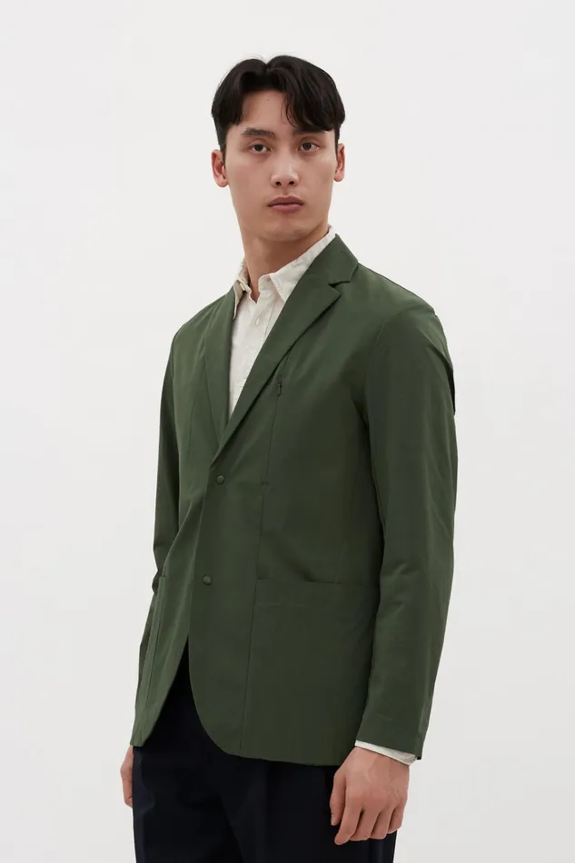 Men Emil Travel Light Spruce Green Norse Projects Overshirts
