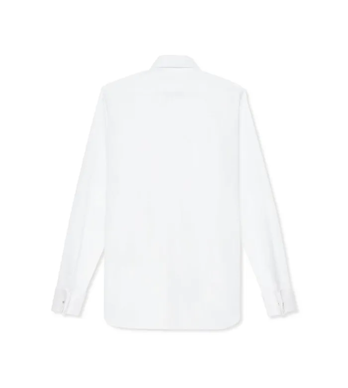 Men Evening Tom Ford Poplin Classic Fit French Cuff Evening Shirt White Men Evening Tom Ford Poplin Classic Fit French Cuff Evening Shirt White